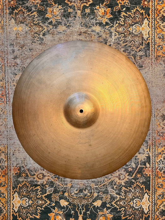1960s Vintage Zildjian 22” BIG Light Complex Crash Ride 2844 g Hand Hammered Crashable
