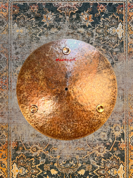 Unique TURK Style Masterwork Flat Ride Sizzle 20” w Tambourine Jingles 1564 g Flat EFFECTS!