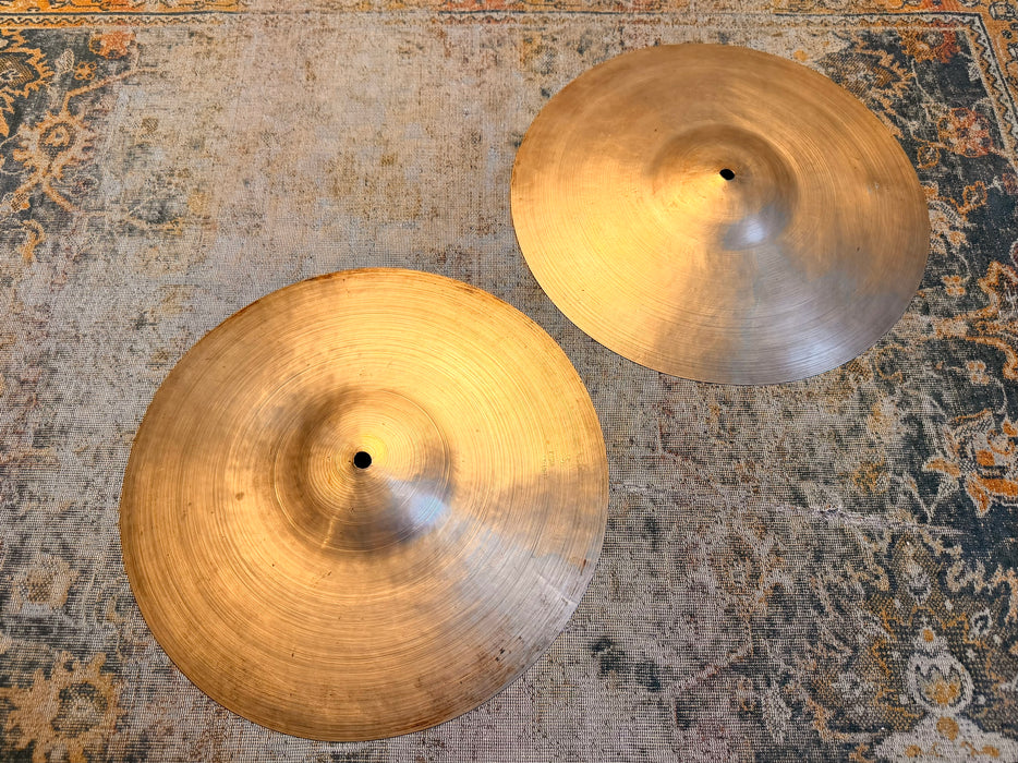 RARE Vintage Zildjian ISTANBUL K PAPER THIN HIHATS 12” at Only 393 Over 406 g! ULTRA LIGHT WHISPY!