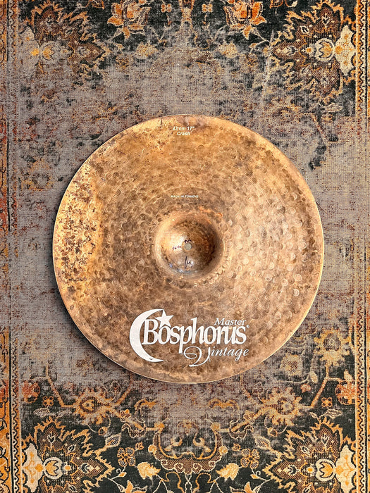 Super Thin Bosphorus Master Vintage 17” Crash 1010 g IMMACULATE Organic Complex! Bendable Thin