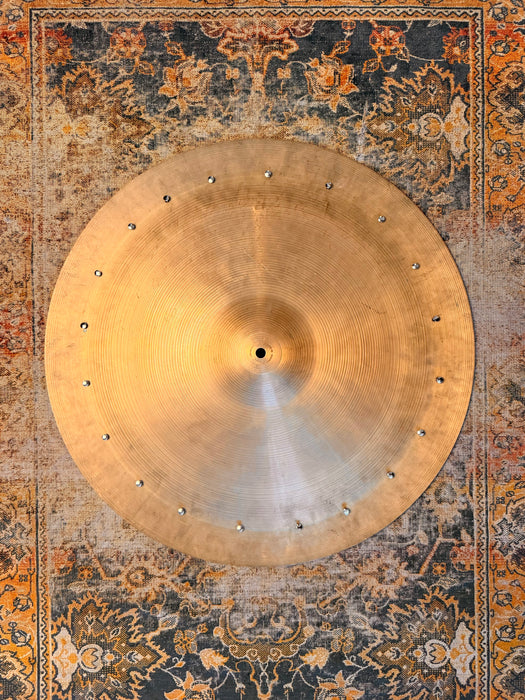 ALL RIVETS Rare Vintage Zildjian REAL DEAL 22” SWISH KNOCKER China 3024 g ALT RIDE