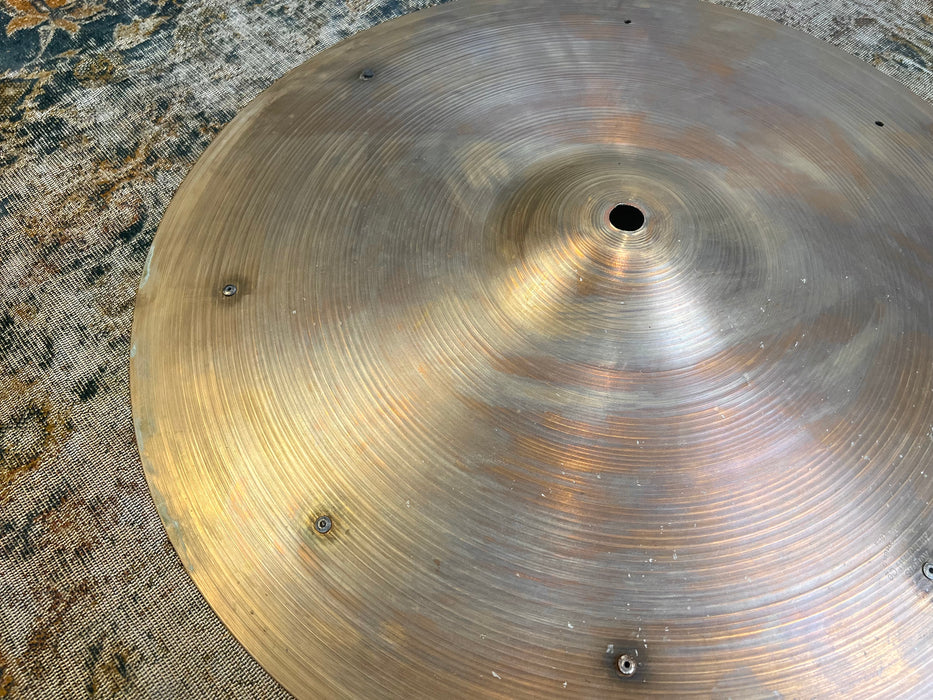 Light Complex 1960s Vintage Light SIZZLE Crash Ride 18” 1413 g Semi-Dry Dark