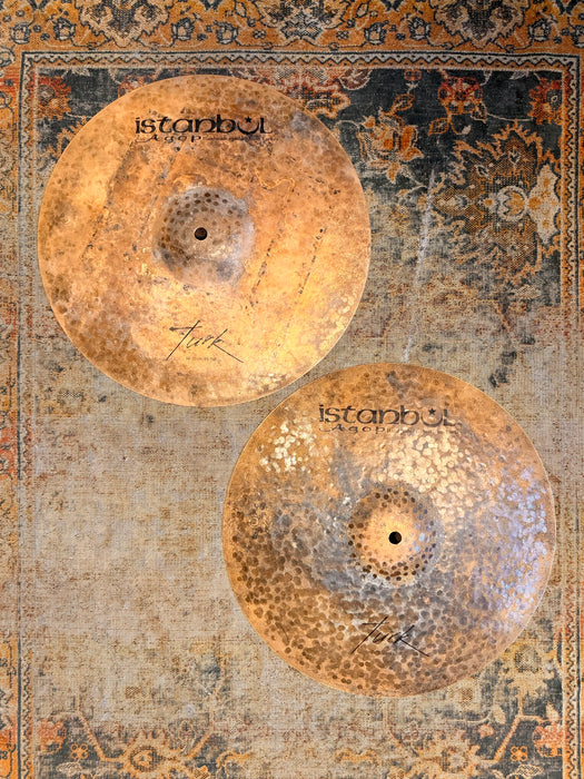 ISTANBUL AGOP TURK 14” Hihats DARK RAW UNLATHED 987 1108 g Organic Look And Tone