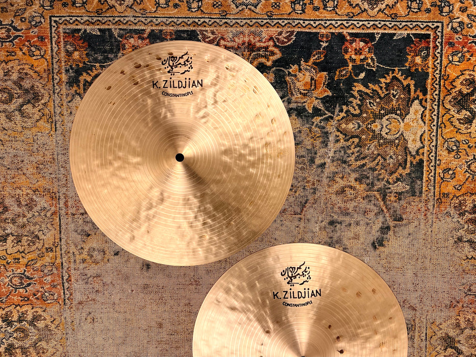 Rare Zildjian K CONSTANTINOPLE LIGHT Hihats 14” ONLY 818 1100 g THIN INCREDIBLE! Airy Responsive