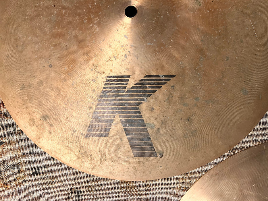Zildjian K Hihats 14” DARK CRISP and Articulate! 1118 1326 g Versatile! Don’t Pay $600! EAK ish