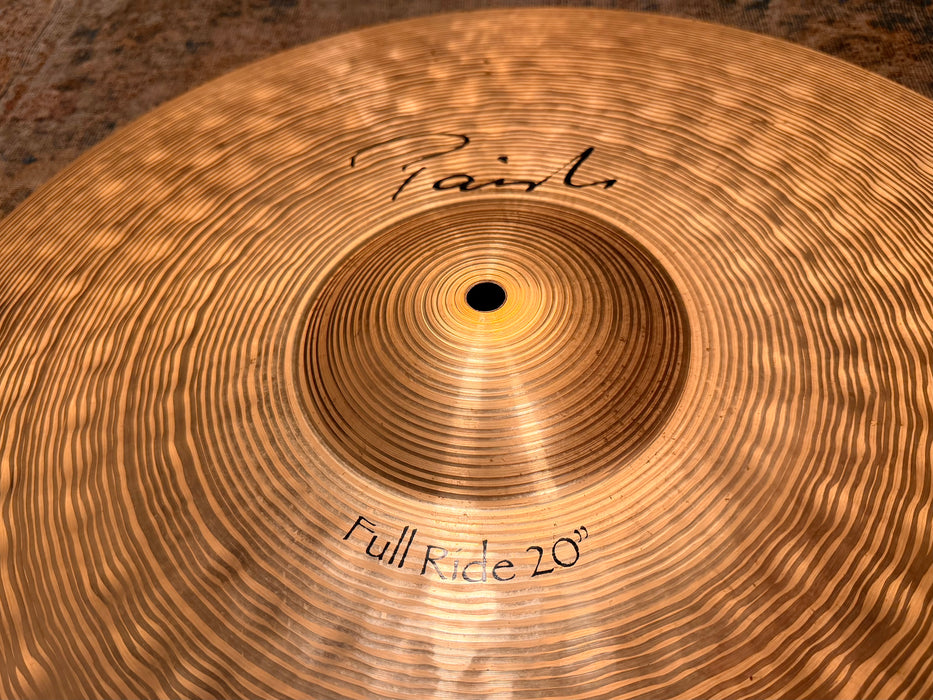 PAISTE Signature FULL Ride 20" Famously CLEAN Semi-DARK Tone! 2482 g Don’t Guess at Tone For 650!
