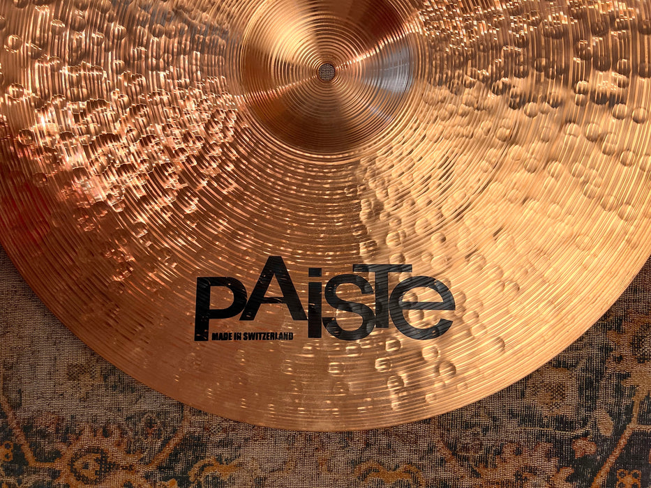 Paiste Prototype 2002 + Dark Energy Craftsmanship 20” Ride 2335 g DARK Lower Pitched CLEAN