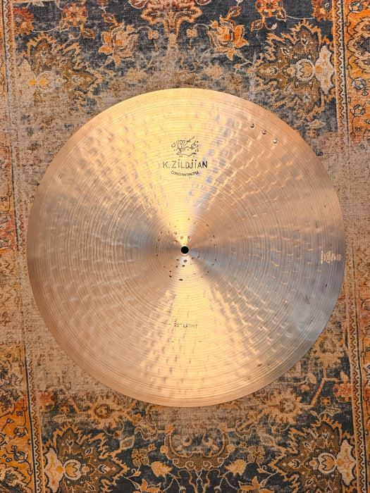 Zildjian K CONSTANTINOPLE LIGHT RIDE 22” SIZZLE PERFECT Ultra WARM! Crashable! Collectible! 2286 g