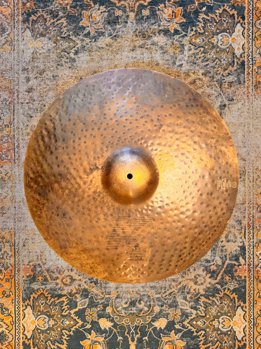 Zildjian K CUSTOM ORGANIC Ride 21” THINNER ONE! 2414 g RAW TOP & BRILLIANT UNDERSIDE! Why Pay $580?