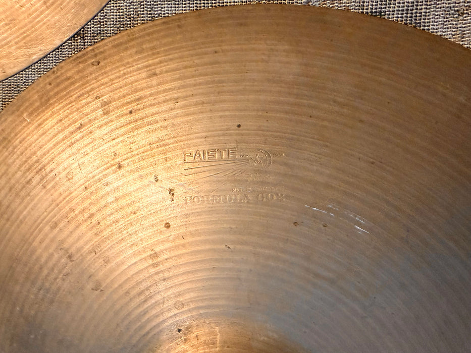 Rare Vintage Paiste Pre Serial 602 THIN Hihats 14” REAL DEAL! Only 818 922 g Don’t Pay $800!!