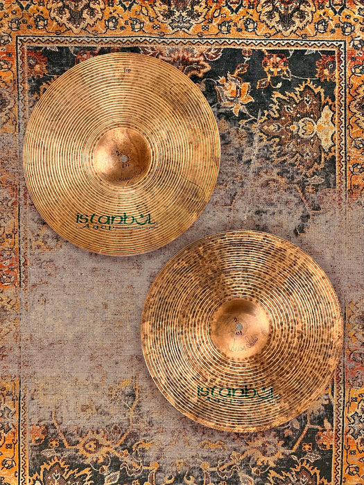 Istanbul AGOP SIGNATURE 14” Hihats 872 938 g Famous LIGHT SMOKY COMPLEX! Perfect Shape!