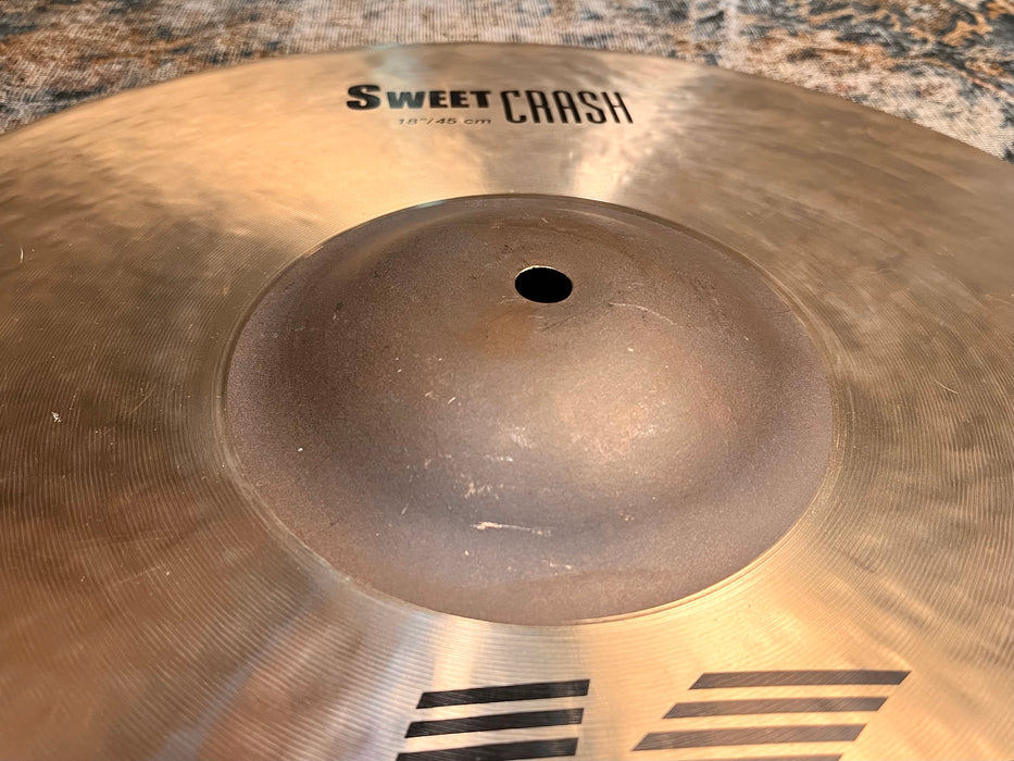 Zildjian K SWEET CRASH 18” 1270 g PERFECT! Clean! Dark! DON’T Pay $420 For A Guess! Listen!
