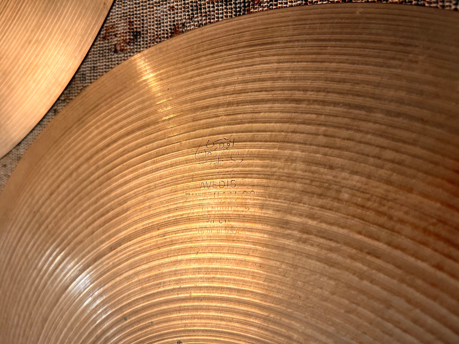 1960s Vintage Zildjian 14” Hihats PAPER THIN 740 780 g AMAZING PAIR! Light Complex Hand Hammered