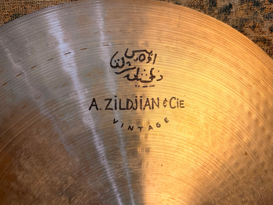 Discontinued ZILDJIAN A & CIE "Vintage" 20" RIDE 1st RUN! 1897 g Stick + CLEAN Warm Tone! CRASHABLE