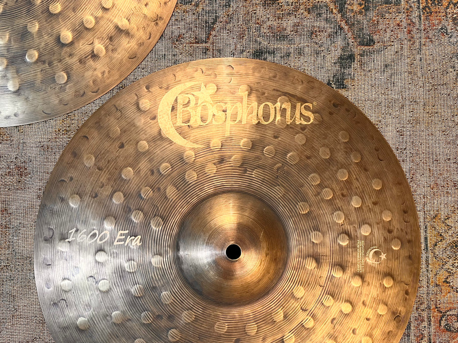 Bosphorus EARLY 1600 Series Hihats 14” 940 1120 g Unique DEEP HAMMERING Light Complex Tone!