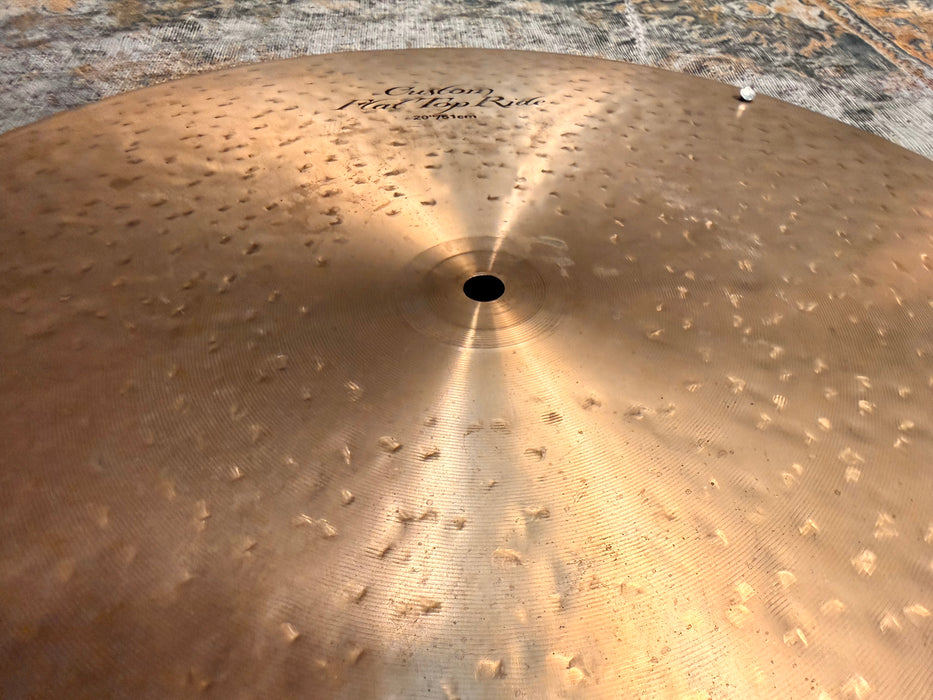 Zildjian K CUSTOM FLAT Ride 20” SMOOTH DARK Controlled & Mellow Sizzle 2314 g TIGHT CLEAN Definition