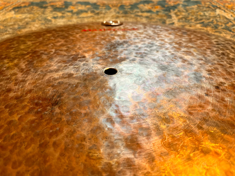 Unique TURK Style Masterwork Flat Ride Sizzle 20” w Tambourine Jingles 1564 g Flat EFFECTS!