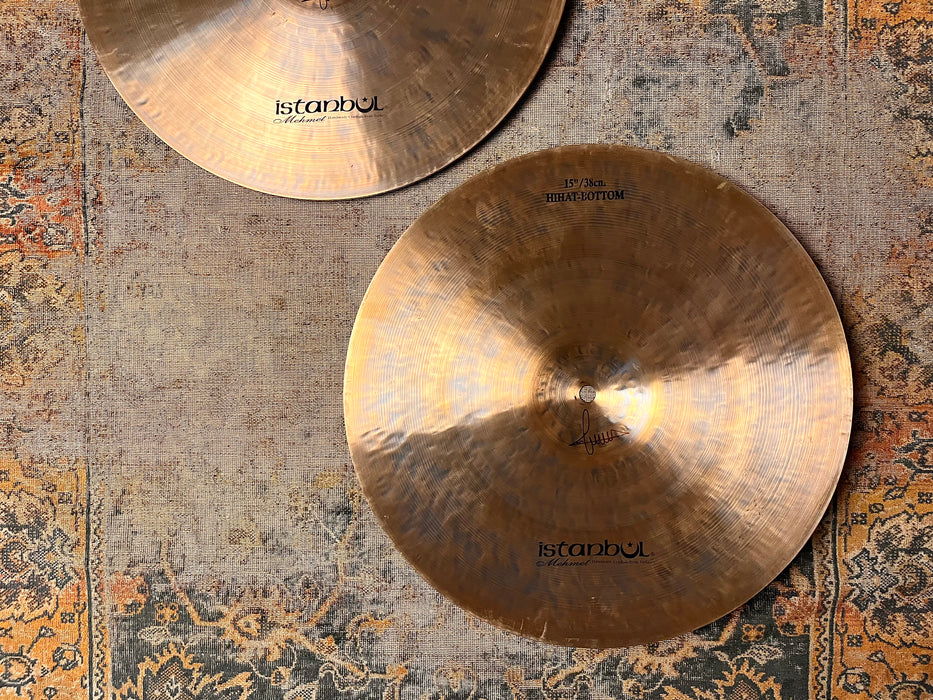 ISTANBUL Mehmet TONY WILLIAMS Hihats 15” 1128 1324 g IMMACULATE! GORGEOUS! Dark! RARE