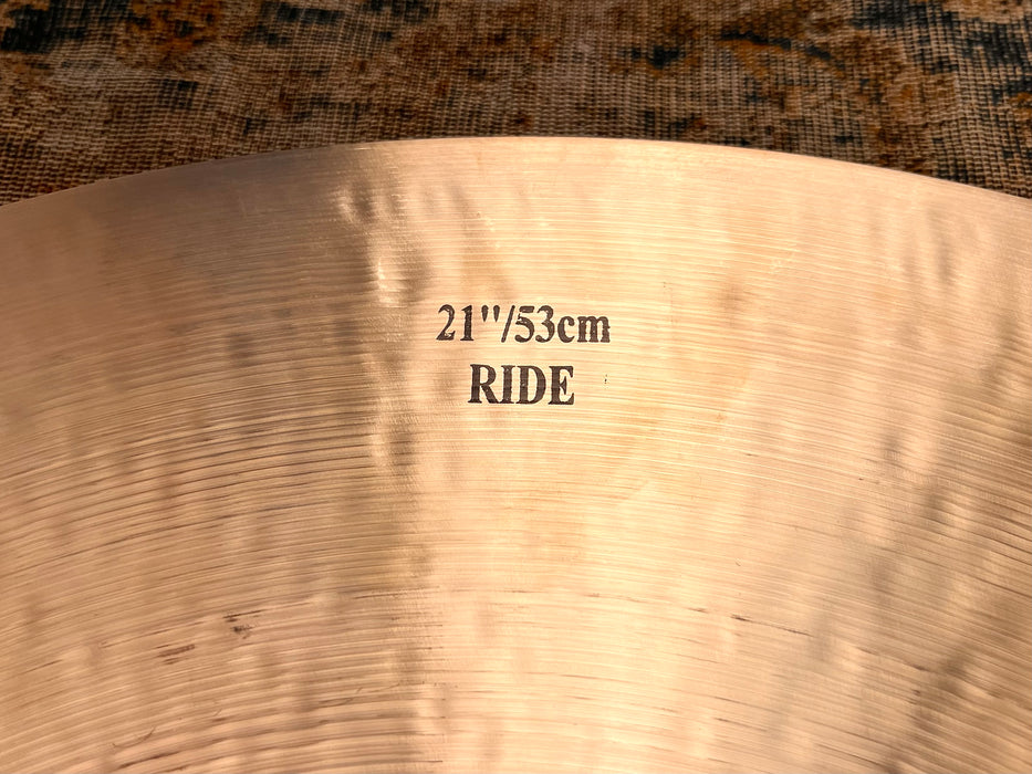 DARK Glowing Warm ISTANBUL Mehmet LEGEND 21” Ride ONLY 2140 g MEL LEWIS MINT