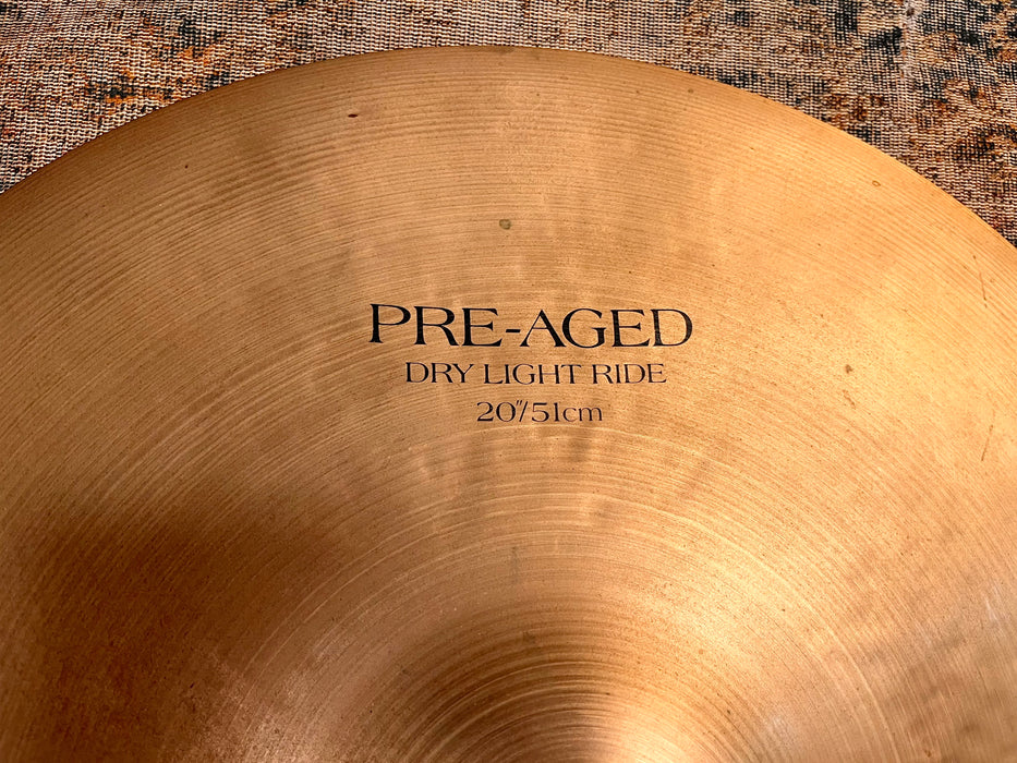 Zildjian K PRE AGED DRY LIGHT Ride 20” 2118 g DISCONTINUED & RARE! STUNNING CRASH!!
