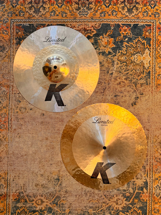 Rare REVERSIBLE LIMITED Zildjian K Custom HYBRID Hihats 14” 1048 1140 g CLEAN! Akira Jimbo Collectible!