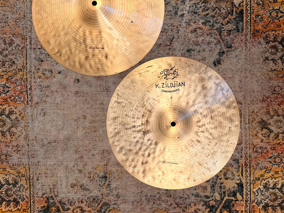 PETER ERSKINE SIGNED Zildjian K CONSTANTINOPLE Hihats 14” 924 1166 g Complex