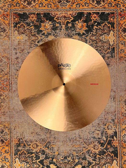 Paiste 602 20” MEDIUM Crash Or Ride 2228 g LUSH Clean PERFECT! Versatile! Why Pay $704?!