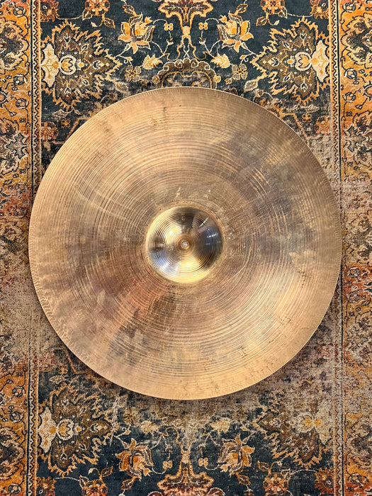 Rare Vintage 1970s A & CIE Zildjian Ride 22” 3744 g The Original BRILLIANT