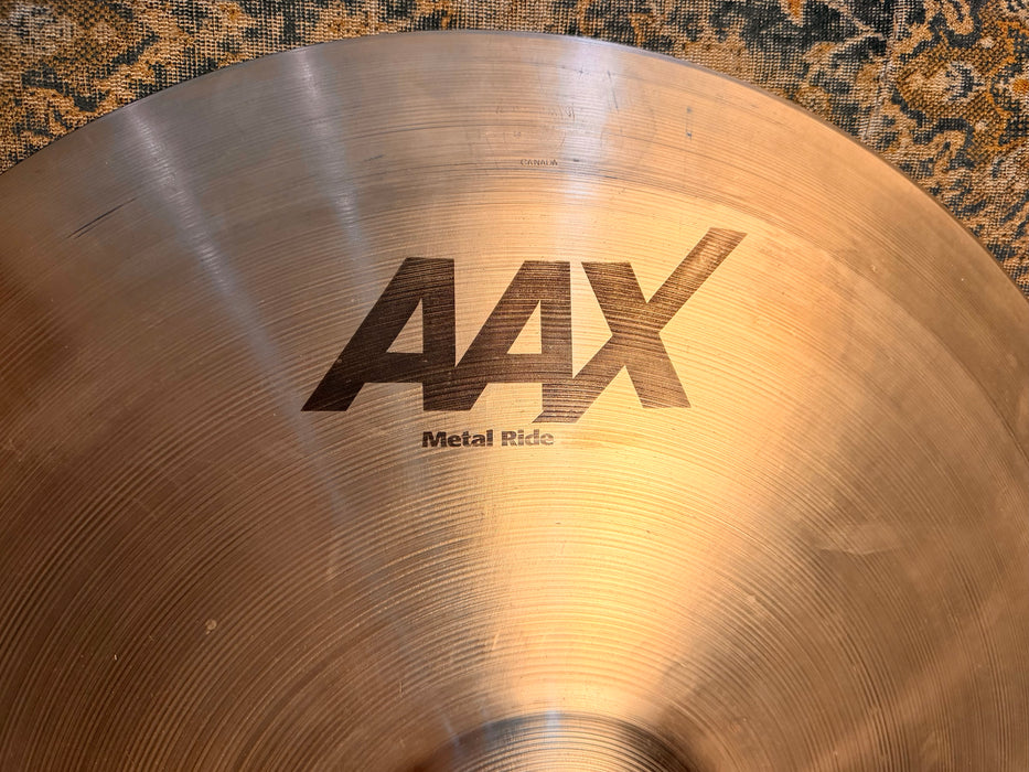 RARE Sabian 24” METAL RIDE AAX CLEAN! Extremely STRONG DRY DEFINITION! Massive BELL! 4974 g