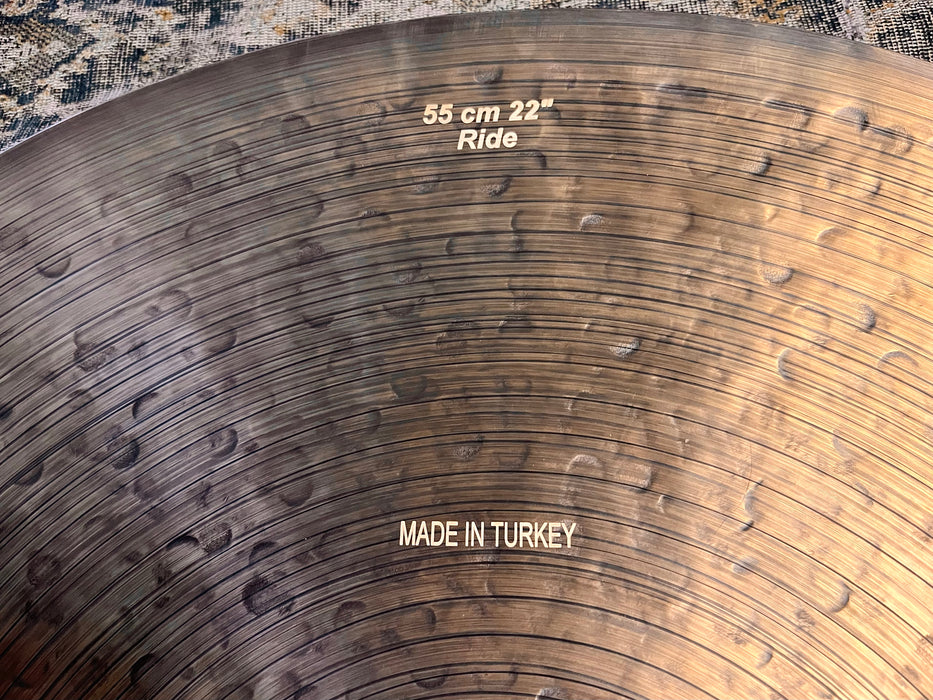 Light Complex Bosphorus 1600 Ride 22” 2242 g IMMACULATE Pre Aged! PAPER-Y SMOOTH!
