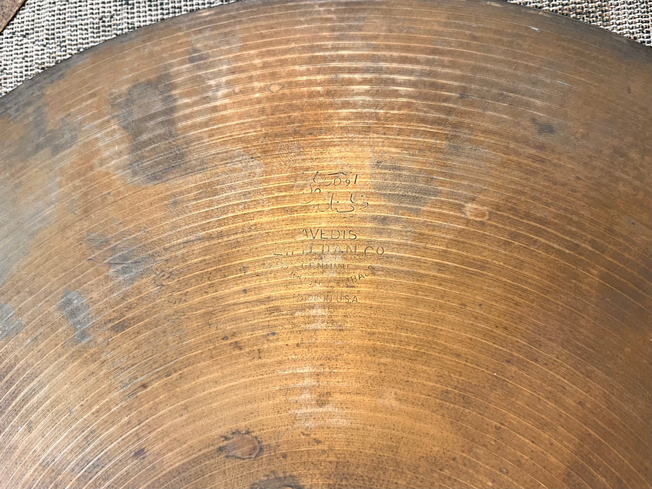 DRY COMPLEX 1960s Vintage Zildjian 14” EARLY New Beat Hihats 846 1174 g FANTASTIC Airy Light
