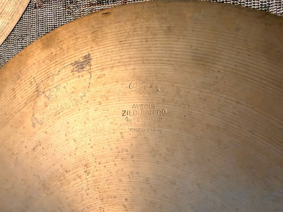 80 Yr Old 1940s VINTAGE Zildjian Paperthin TRANS STAMP Hihats 13” 556 588 g Amazing! REAL!
