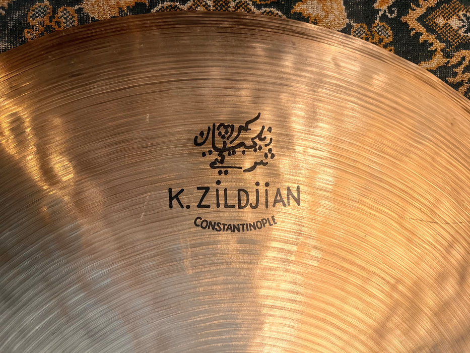 Ultra RARE Zildjian K CONSTANTINOPLE 24” LIGHT Ride SPECIAL SELECTION CRASH! 3260 g PERFECT!