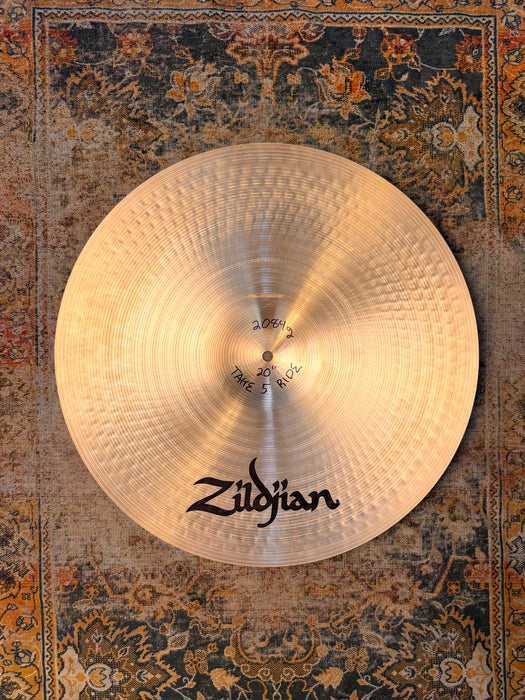 Rare Limited Zildjian TAKE 5 RIDE 20” IMMACULATE! Great Definition! 2084 g Semi-Dark Balanced