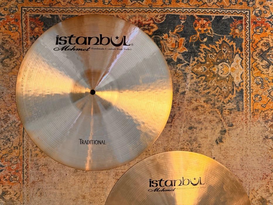 Rare Istanbul Mehmet TRADITIONAL 16” Hihats DARK WARM HUGE Tone! 1412 1582 g Beautiful!