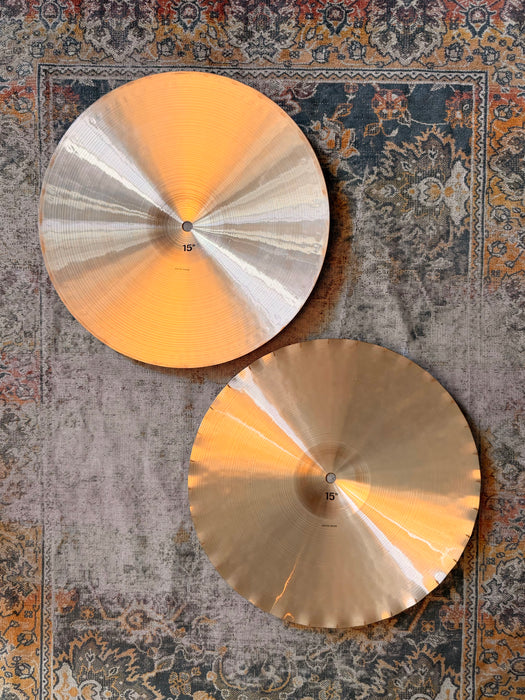 RARE Paiste 2002 BLACK LABEL 15” SOUND EDGE Hihats 1144 1259 g SUPER CLEAN! ICONIC!