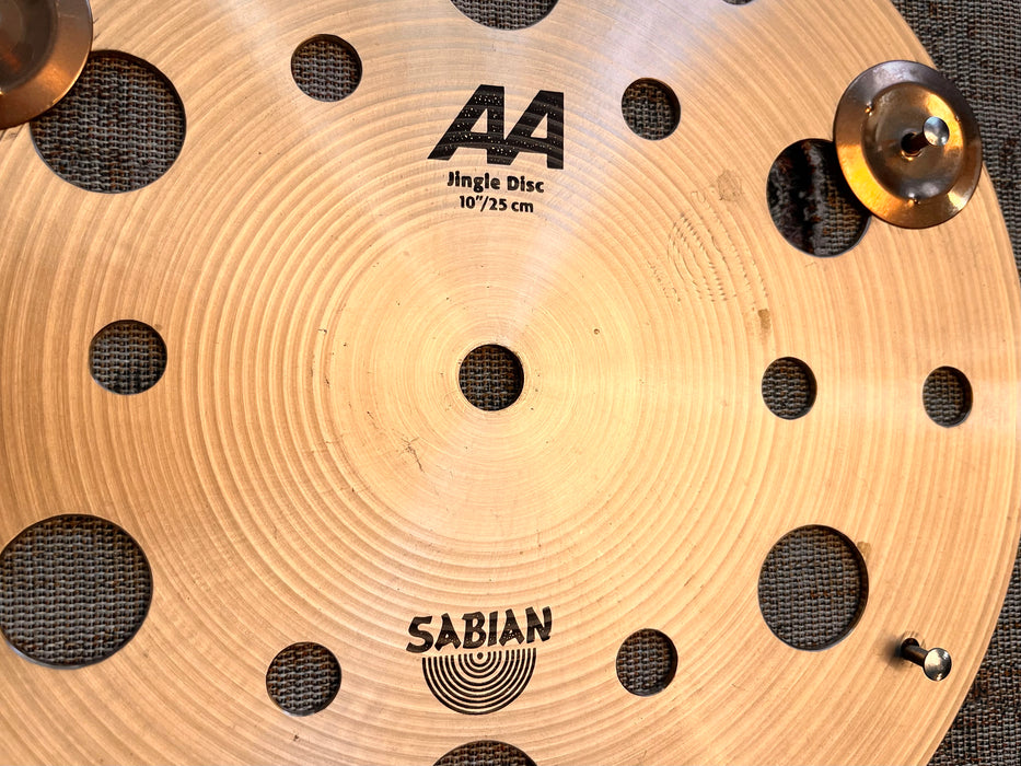 HOLY HELL!!! It’s a JINGLE DISC! Sabian 10” EFFECTS Sizzle w/Tambourine Jingles AA 1048 g