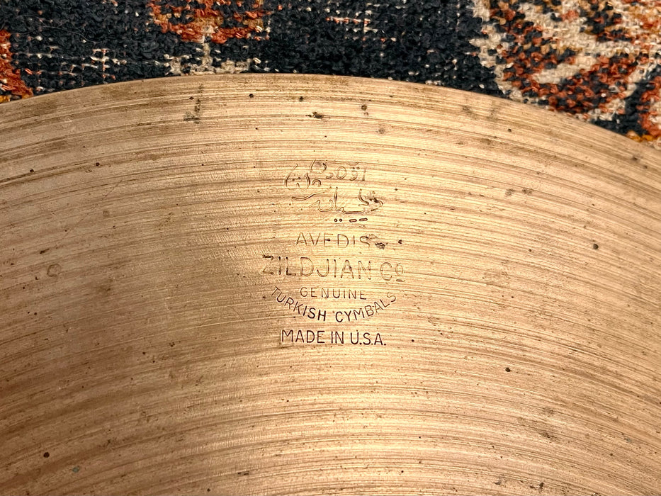 Insanely Great Vintage Zildjian 1950s Paper Thin 14” Hihats 716 762 g ULTRA LIGHT WHISPY