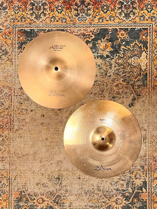 Zildjian COMBO 13” NEW BEAT BRILLIANT BAND Hihats 822 1016 g TIGHT CRISP Fast & Articulate!