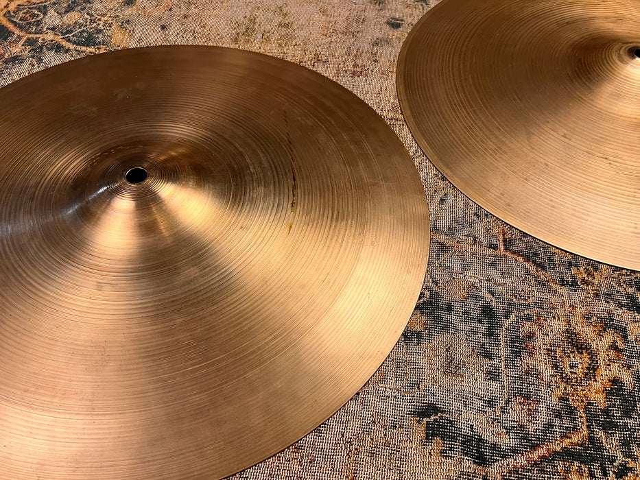 Glorious THIN 1960s Vintage Zildjian 15” Hihats 996 1192 g LIGHT DRY RINGO