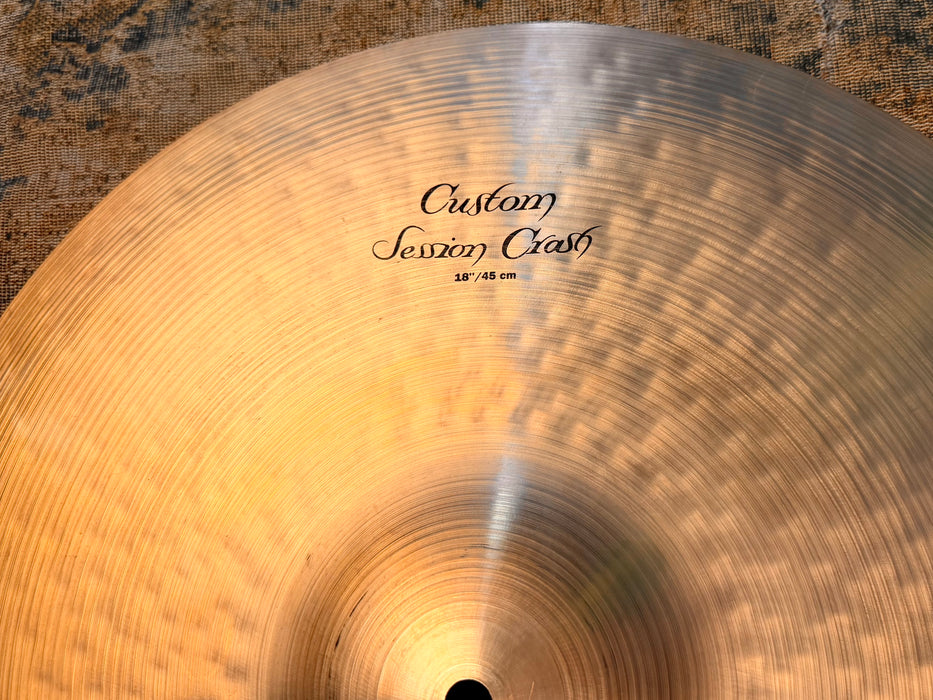 DISCONTINUED Zildjian K Custom SESSION Crash 18” CLEAN! 1430 g Fantastic DARK & SMOOTH Crash!