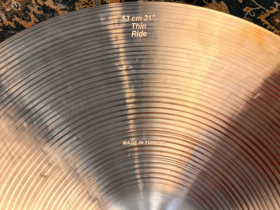 Complex LIGHT AIRY Bosphorus TRADITIONAL THIN Ride 21” ONLY 1890 g Responsive