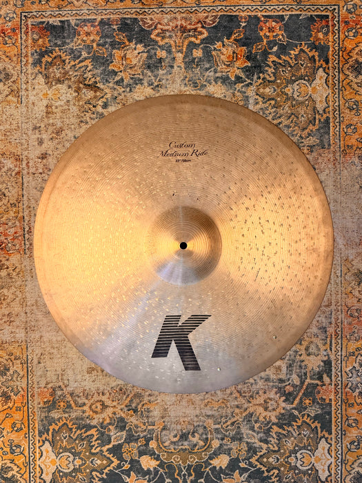 Zildjian K CUSTOM Medium Ride 22” Smooth Light Sizzle Complexity! Great Bell! DISCONTINUED 2948 g