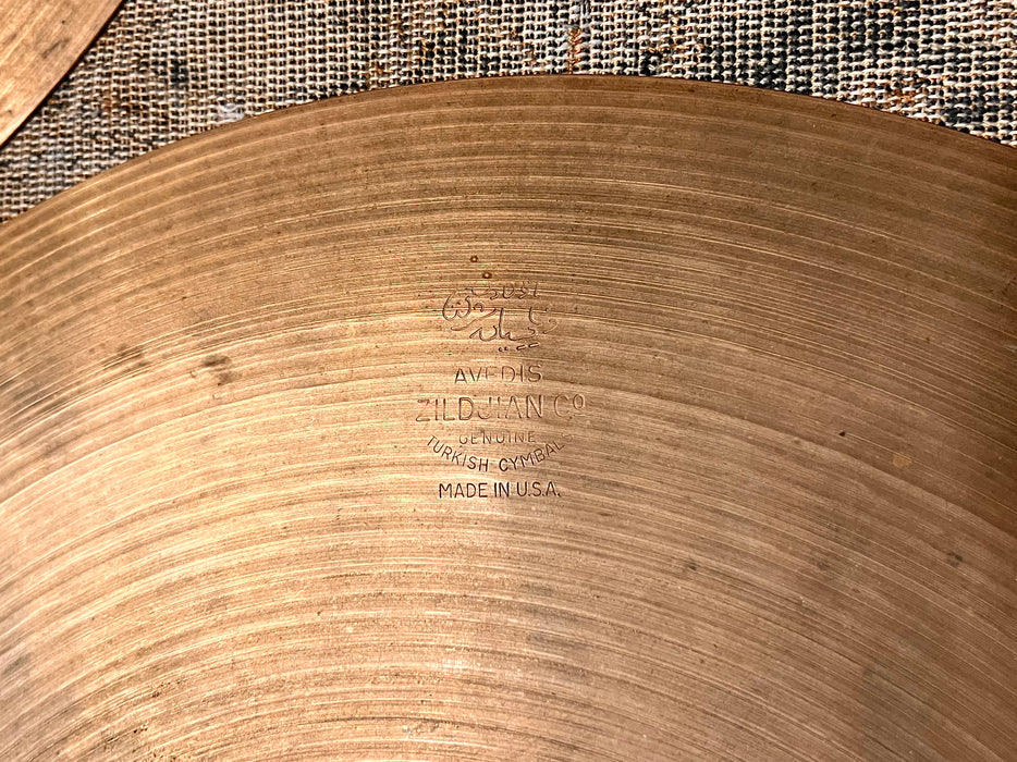 VERY PAPER THIN 1950s Vintage Zildjian 14” Hihats 687 748 g LIGHT AIRY WHISPY TONE! GORGEOUS!