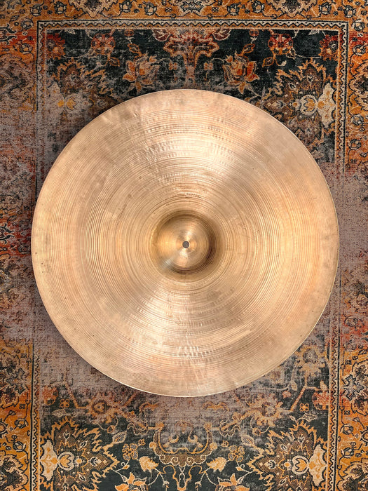 VINTAGE Zildjian 1960s 22” Medium Thin Dry Light Crash Ride 2740 g DEEP DARK Patina VERSATILE
