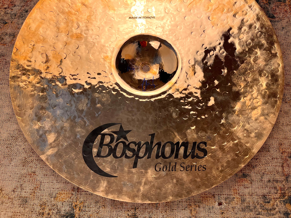 Shimmering Bosphorus RAW GOLD CRASH 17” 1246 g MINT BEAUTIFUL Brilliance! FAST CRASH