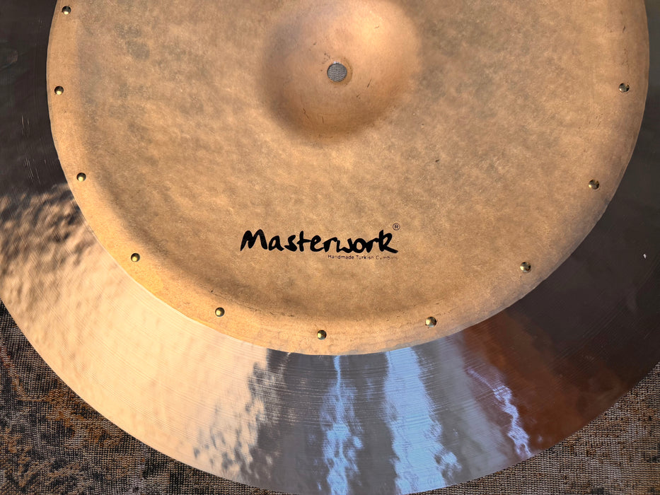 HUGE WIDE EDGE 22” Masterwork Thalles China Swish KNOCKER 1640 g All 18 Rivets