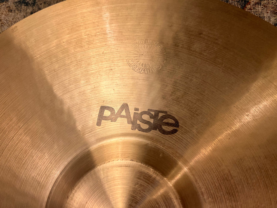 VERY RARE  Vintage Paiste SOUND CREATION 18” SHORT CRASH 1617 g Unique Bell CLEAN
