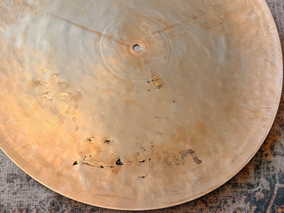 Vintage 80s Zildjian K FLAT Ride 20” EAK - ish in Rare BRILLIANT! GLASSY SHIMMER! TIGHT Definition 2546 g