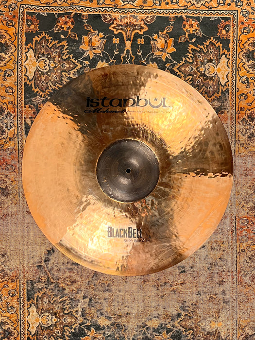 Rare 23” ISTANBUL Mehmet BLACK BELL Ride 3597 g DARK Raw Bell! CLEAN! BRILLIANT Shimmer